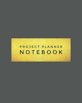 Project Planner Notebook : Grey Organizer for Your Projects or Meetings, Our Book Includes: Attendees List, Action Items, Notes, Follow up, and to Do List 8 X10 Large Softback Journal