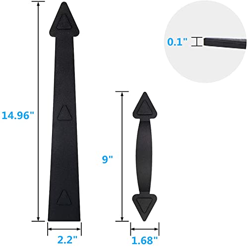 Garage Door Magnetic Hardware Faux Garage Magnets Accents Hinges Handles Decorative Carriage House Handle - Bs03 #TOP2