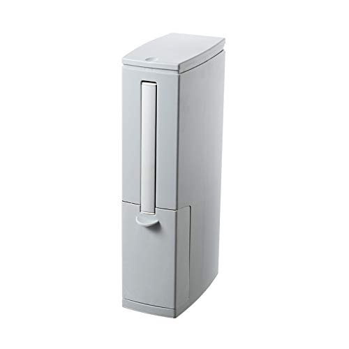 FURN ASPIRE 3 In 1 Dustbin Slim Plastic Trash can with Toilet Brush Holder for RV, 5 Liter Garbage Can with Press Top Lid, White Rectangular Modern Waste Can for Bathroom, Grey (B0C598PQ22) Amazon Price History, Amazon Price Tracker