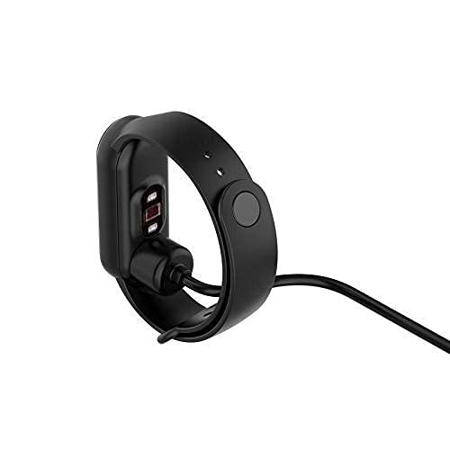 Image of Strong Mi 5 Charger Fast Charging Cable 2 Pin Magnetic Smart Watch Band Charger, Xiaomi Band 5 Smart Band USB adapter cable 45cm (Black) (MI Band 5)