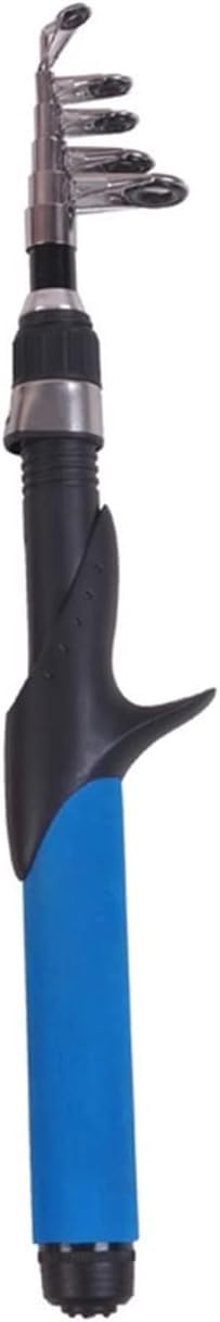 Canne à pêche télescopique en carbone bleue 1.4m pour carpe