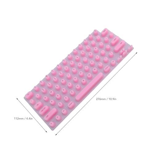 Protector de teclado de silicona para uñas largas miniatura 6