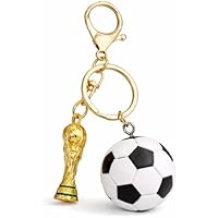 DHJWDUX 1 Llaveros de Fútbol, Merchandising del Mundial, Llavero