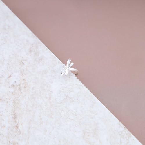 Andelaisi Boho Crystal Dragonfly Ear Cuff - Vintage Gold Clip On Earrings - No Piercing Cartilage Jewelry for Women3