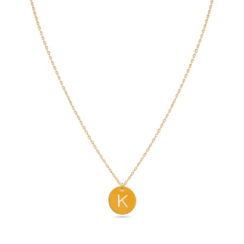 Image of Rubans Demi Fine Stainless Steel Alphabet Pendant CZ Gift for Women & Girls