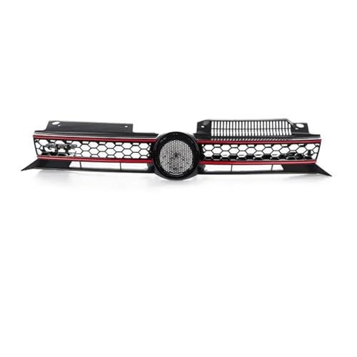 Grille calandre avant sport pour Golf 6 MK6 GTI, liseré rouge pour un look urbain affirmé