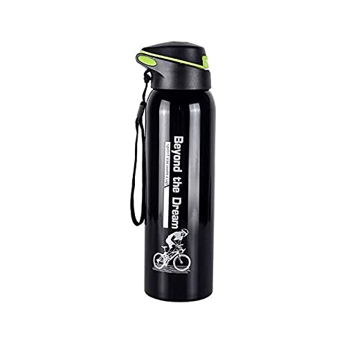 WGLL Botella de agua de taza de termo - acero inoxidable y aislamiento al vacío - Boca ancha con fugas Flex Cap Botella…
