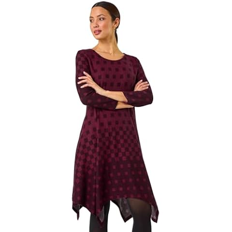 Roman Originals Hanky Hem Swing Dress with Pockets Cover