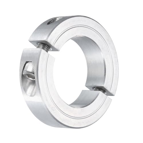 uxcell Double Split Clamp-On Shaft Collar 1-3/8" Bore, Aluminum Alloy