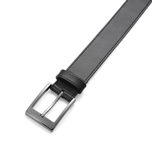 Image of MILORDE Men's Genuine Leather Dress Belt, Handmade, 100% Cow Leather, Fashion & Classic Designs for Work Business and Casual