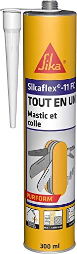 Sikaflex 11 FC Purform Blanc, Mastic, joint et collage multi-usages, mastic-colle multi-supports, intérieur et extérieur (sikaflex 11 FC+), 300ml