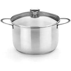 Olla Bra Profesional 30 Cm BRA Braisogona_A393953 Ancora - Olla, 20 cm, Acero Inoxidable 18/10, con Tapa de Cristal