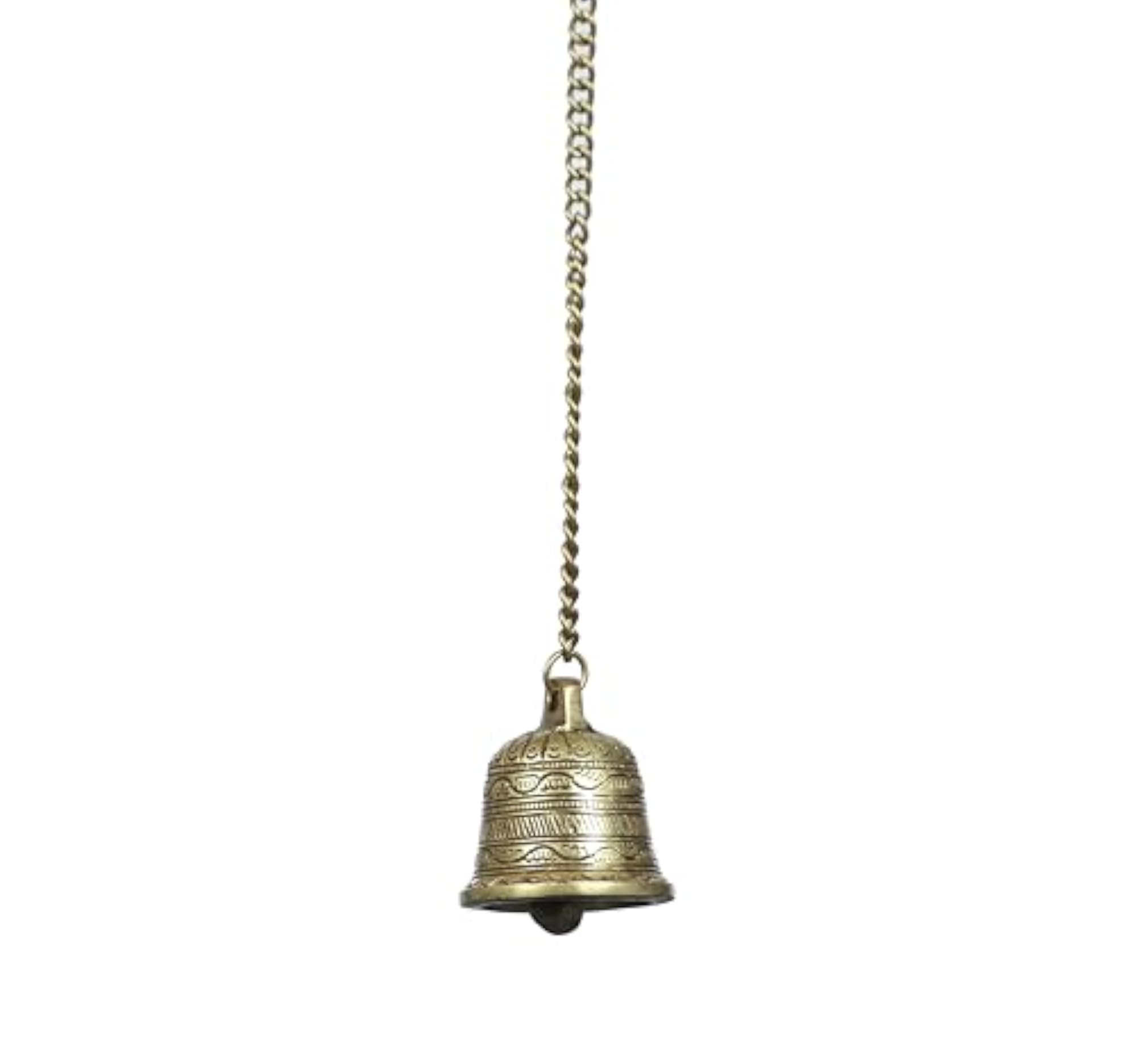 Ethnic Carved Brass Temple Hanging Designer Bell
