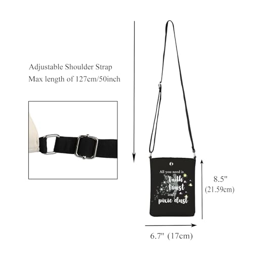 Fairy Tale Gift All You Need is Faith Trust and Pixie Dust Crossbody Bag Fairy Pixie Inspired Gift Fairy Gift for Women2