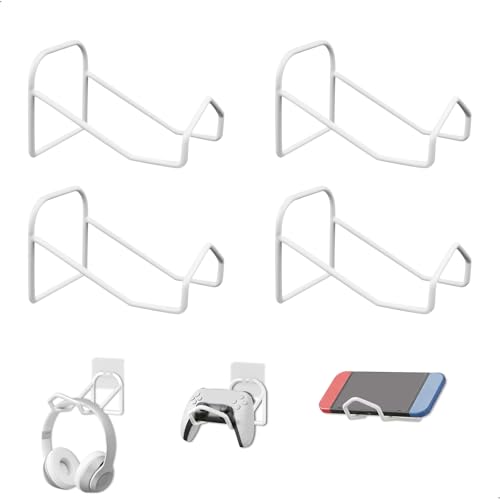 Porta Cuffie Gaming - Risparmio di spazio: questo versatile supporto per controller di gioco è compatibile con i controller PS3/PS4/PS5/Xbox/ProXbox One/Switch. Quando non lo usi, puoi appendere i controller per tenerli lontani dagli animali domestici e da danni accidentali, liberando più spazio sulla scrivania!