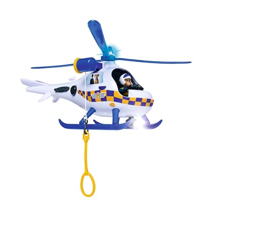 Helicóptero de rescate Sam el Bombero con cabrestante manual y efectos de luz 3