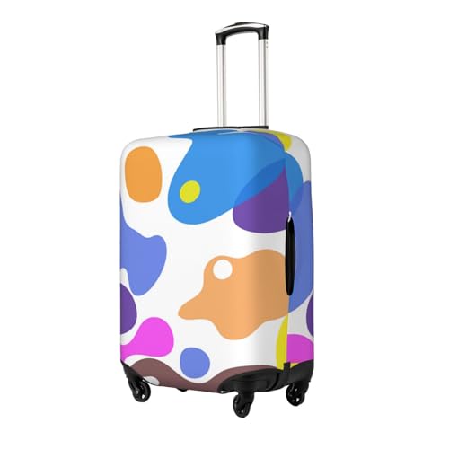 Personalized Double-Sided Luggage Cover Custom Add Your Name Photo Text Elastic Suitcase Cover Protector Washable Anti-Scratch for Kid and Adult 18-32 Inch-Pink2