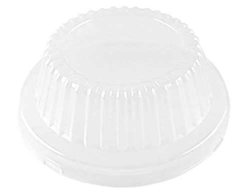 Durable Packaging Durable 5 3/4" Deep Aluminum Foil Pot Pie Pan Baking Tin W/Clear Dome Lid 50/Pk (Pack Of 50) #TOP7