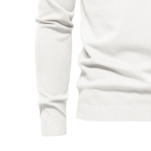 JEKE-DG Men's Solid Turtleneck Dress Pullover Knitted Casual Long Sleeve Warm Sweater Long Sleeve Basic Slim Fit Sweaters3