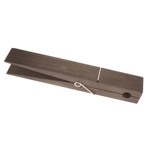 FRCOLOR 木製ジャイアント洗濯ばさみ 大型浴室タオルホルダー 強力クリップ式 安定固定 タオル掛け 多用途バスルーム装飾 滑り止め機能付き