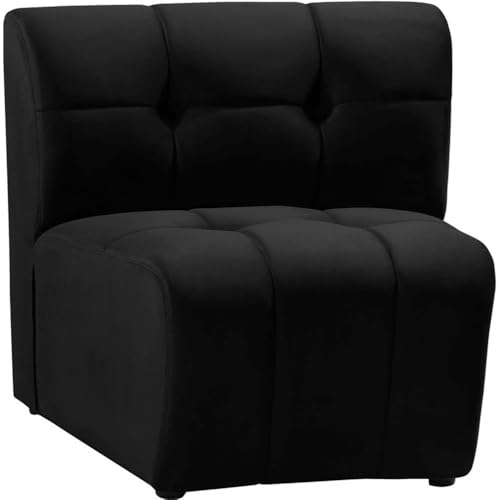 Sillón Modular Terciopelo Negro miniatura 4