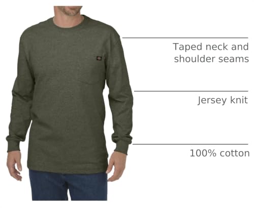 Image of Dickies Men's Big and Tall Long Sleeve Heavyweight Crew Neck