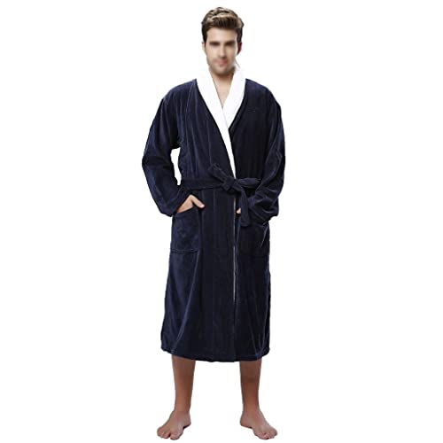 Bathrobe towel material thickened and enlarged hotel bathrobe men's winter pajamas