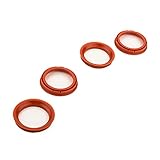 Innen-Ø: 57,1 mm LST 4x Zentrier Ringe Rot für Alufelgen Radnabe Ø 73,0 - Ø 57,1 mm