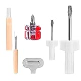 1 Set Nähmaschinen-Reparaturset, Nähmaschinen-Werkzeug-Set beinhaltet Schraubenzieher, Schlitzschraubendreher und Reinigungsbürste, geeignet für die Reinigung und Reparatur von Nähmaschinen.