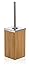 Produktbild möve Teak Toilettenbürste 7 x 7 x 20 cm aus Teakholz mit Edelstahl, wood