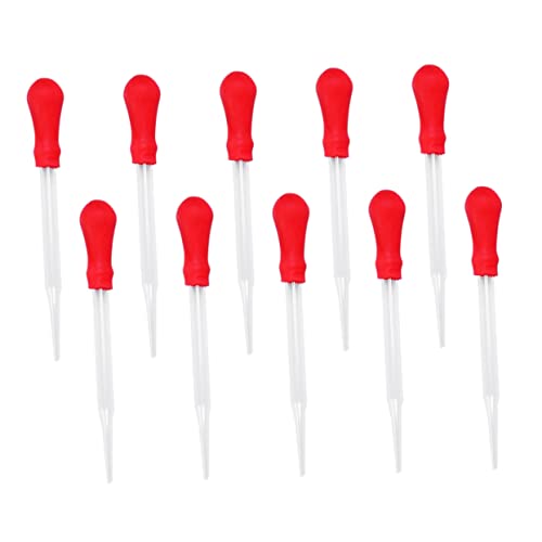 VILLFUL 10 Pcs Glass Dropper School+Supplies Schools Supplies Househole Items Droppers Portable Droppers Pipettes Dropper Large Dropper Mini Pipette Dropper 10cm Eye Dropper