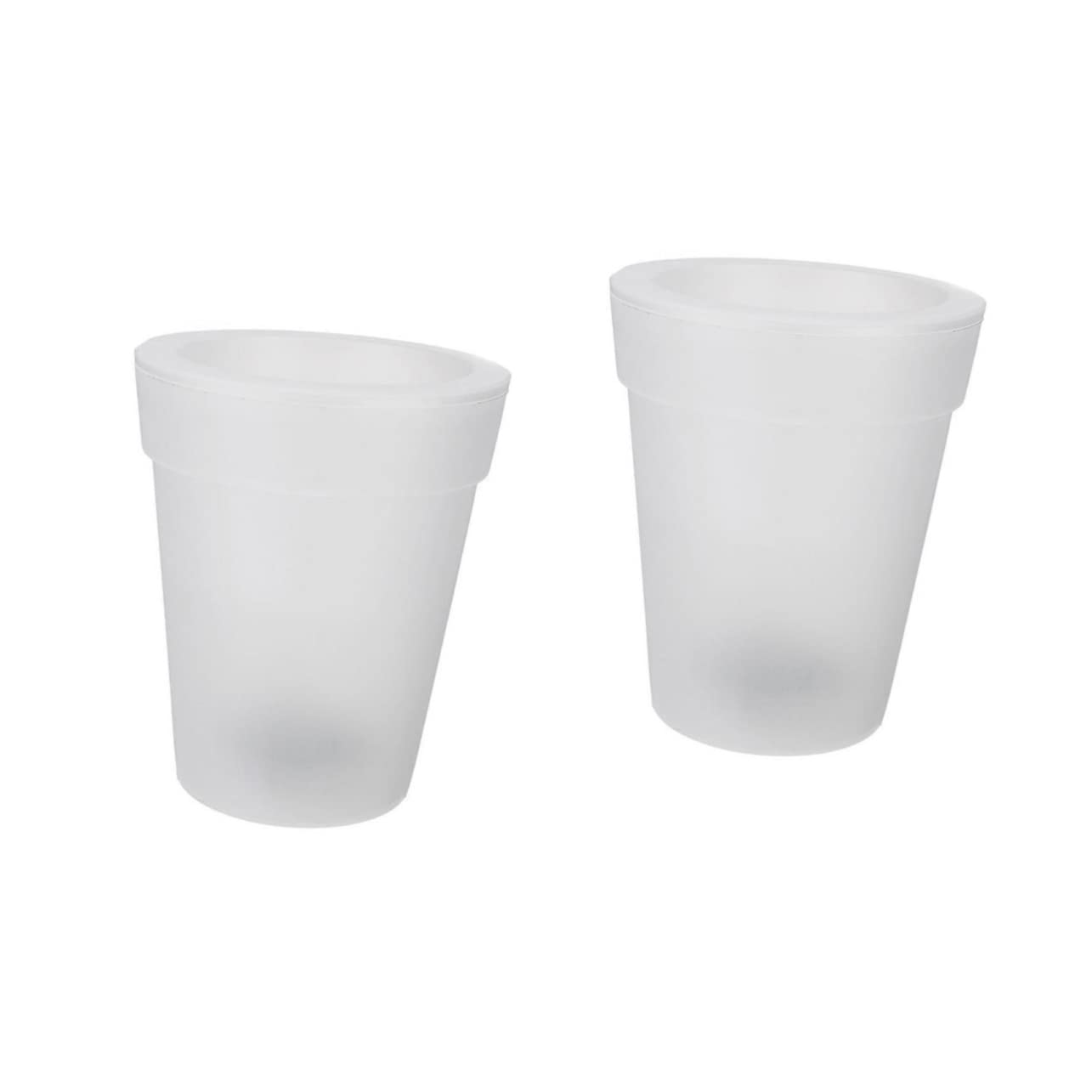 Yardwe 2 Pièces Pot De Fleurs Rougeoyant Roches Blanches Jardinières Lumineuses Jardinières Led Pots Extérieurs Planteur De Lumière Led Pays Dirigé Vase à Led Pot à Bonsaï Mariage Abdos