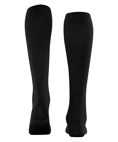 FALKE Damen Kniestrümpfe Softmerino W Kh Wolle Baumwolle lang einfarbig 1 Paar, Schwarz Black 3009, 37-38
