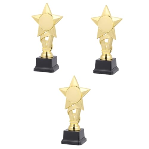 BESPORTBLE 3 Peças Sacos De Guloseimas De Futebol Troféu Dundie Prêmio Prêmios Estrela Troféus Mini