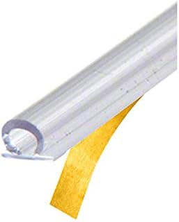 CRL Translucent Vinyl Bulb Seal with Pre-Applied Tape for 5/32" Gap - 95