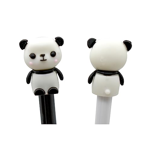 12 bolígrafos de gel Panda adorables para escuela miniatura 5
