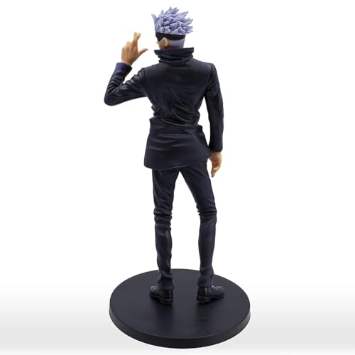 Image of FUNFOB Jujutsu Kaisen Gojo Action Figure Height -21cm Collectible for Anime Fans Manga Weeb PVC Multicolour | Gojo Eye Mask