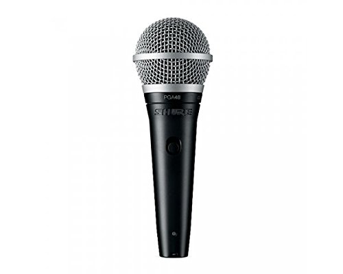 SHURE PGA48XLRE MICROFONO DINAMICO CARDIOIDE VOCE + CUSTODIA + PINZA A25D + CAVO XLR 4,6 M.