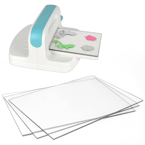 3 Pcs Clear Cutting Plate, Transparency Acrylic Cutting Pads for Embossing Crafting (8.7 x 6.1 Inches)