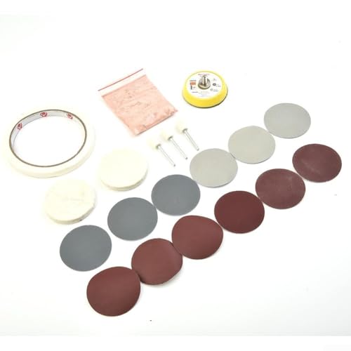 Watch Repair Polishing Kit, 20pcs With Cerium Oxide Powder Glass Scratch Removal Tool Set for Watchmakers