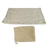 Respicefinem Laubsack, 210D Oxford-Stoff, für Rasen, Garten, Laubsack, winddicht und atmungsaktiv, großes Fassungsvermögen für effiziente Gartenabfallsammlung, Grau (Beige Obermaterial: 84661