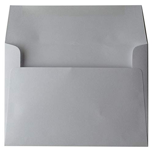 Note Card Cafe A7 7.25 X 5.25 In Blank Gray Envelopes | 40 Pack | Sealable, Square Flap | Perfect For Invitations, Greeting Cards, Baby Showers, Weddings, Mailing, Crafts, Notes | Printable #TOP2