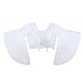 BellyLady Tribal Belly Dance Lace Butterfly Sleeve Wrap Top, Top For Christmas WHITE