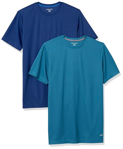 Image of Amazon Essentials Men's Moisture Wicking Breathable Active Performance Tech Gym T-Shirts, Pack of 2