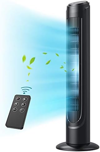 Dreo Cruiser Pro Tower Fan 90° Oscillating Fans with Remote, Quiet Cooling,12 Modes, 12H Timer, Space-Saving, LED Display with Touch Control, 40” Portable Floor Bladeless Fan for Bedroom Home Office