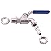 DERNORD Stainless Steel Ball Valve - 1/2 Inch Weldless Bulkhead for Building Home Brew Kettle/Mash Tun