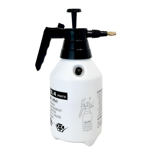 PLANTAWA Pulverizador a Presión 1,5L | Ideal para Plantas, jardín y huerto | Boquilla metálica Ajustable | Fácil de Usar, Ligero y Resistente