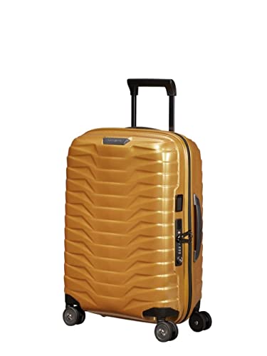 Image of Samsonite Proxis 55 cm Expandable Small Cabin Polypropylene (PP) 8 Wheels Spinner Hard Luggage /Suitcase /Trolley Bag for Travel (Gold)