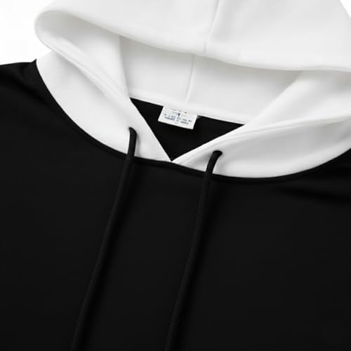 LilBits Men's Black Hood Neck Half Sleeve T-Shirt - Image 4