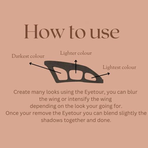 Eyetour Eyeshadow Tool, 2025 Reusable Eyeshadow Aid Tool, Eye Shadow Shaper Tool Eye Shadow Shield and Eyeliner Pen Shield Mold, Professional & Quick Eye Makeup Tool for Women (2PCS) - Image 8